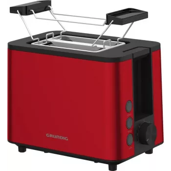 Grundig TA 8340 2 φέτες 950 W μαύρο, κόκκινο