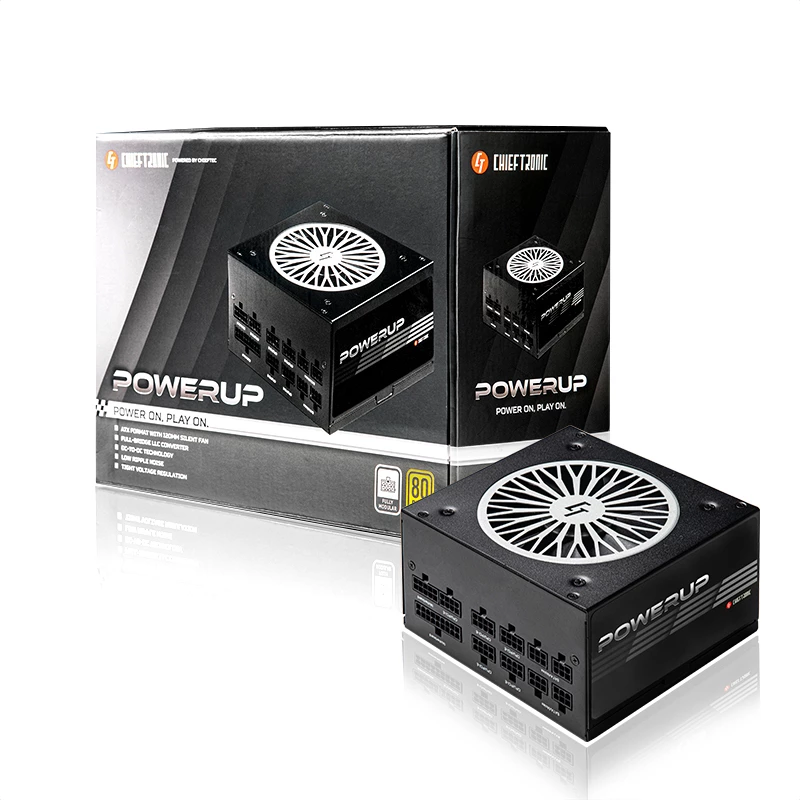 Chieftec PowerUp Chieftronic Τροφοδοτικό 550 W 20+4-Pin ATX ATX Μαύρο