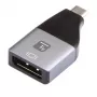 Techly IADAP USBC-DP4K προσαρμογέας γραφικών USB 3840 x 2160 pixel μαύρο, ασημί