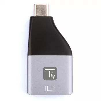 Techly IADAP USBC-DP4K προσαρμογέας γραφικών USB 3840 x 2160 pixel μαύρο, ασημί
