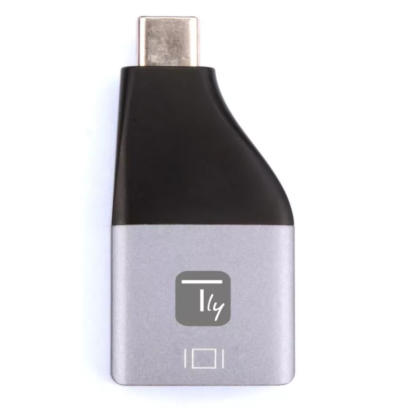 Techly IADAP USBC-DP4K προσαρμογέας γραφικών USB 3840 x 2160 pixel μαύρο, ασημί