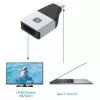 Techly IADAP-USBC-HDMI4K αντάπτορας USB-C σε HDMI, USB-C αρσενικό 24 ακίδων σε HDMI θηλυκό, 4K (3840 x 2160), μαύρο, ασημί