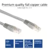 ACT γκρι καλώδιο patch U/UTP CAT6 2 μέτρα με βύσματα RJ45