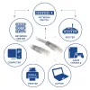 ACT γκρι καλώδιο patch U/UTP CAT6 2 μέτρα με βύσματα RJ45