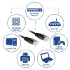 ACT μαύρο καλώδιο patch U/UTP CAT6 1 μέτρο με βύσματα RJ45