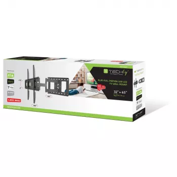 Techly ICA-PLB 148L βάση τοίχου TV 165,1 cm (65 ίντσες) μαύρο