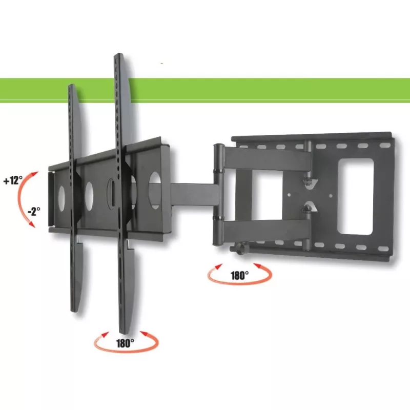 Techly ICA-PLB 148L βάση τοίχου TV 165,1 cm (65 ίντσες) μαύρο