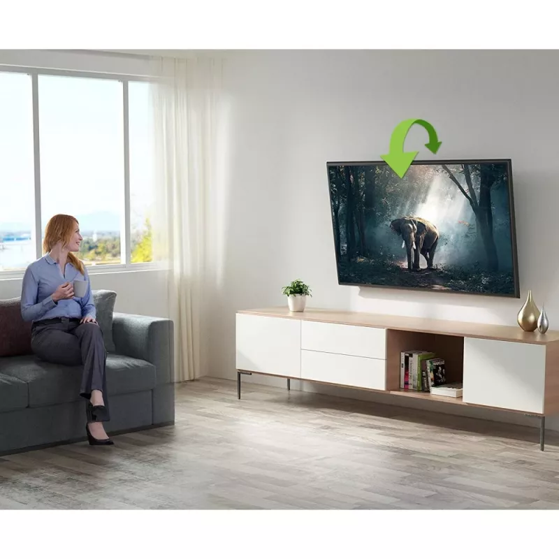 Techly ICA-PLB 148L βάση τοίχου TV 165,1 cm (65 ίντσες) μαύρο