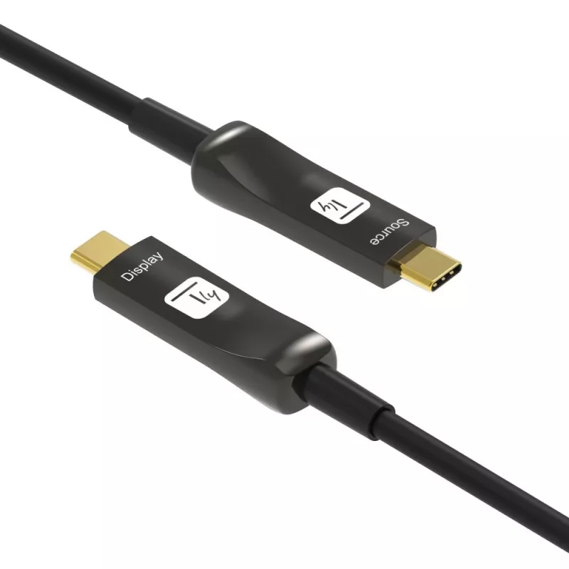 Techly ICOC-U3C-HY-010 Καλώδιο USB 10 m USB-C μαύρο