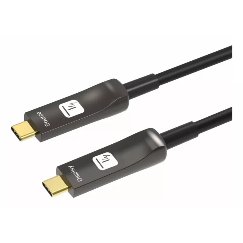 Techly ICOC-U3C-HY-020 Καλώδιο USB 20 m USB-C μαύρο