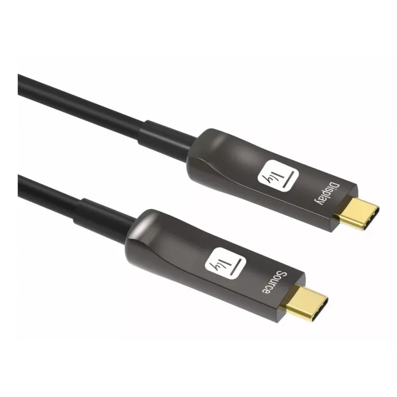 Techly ICOC-U3C-HY-020 Καλώδιο USB 20 m USB-C μαύρο