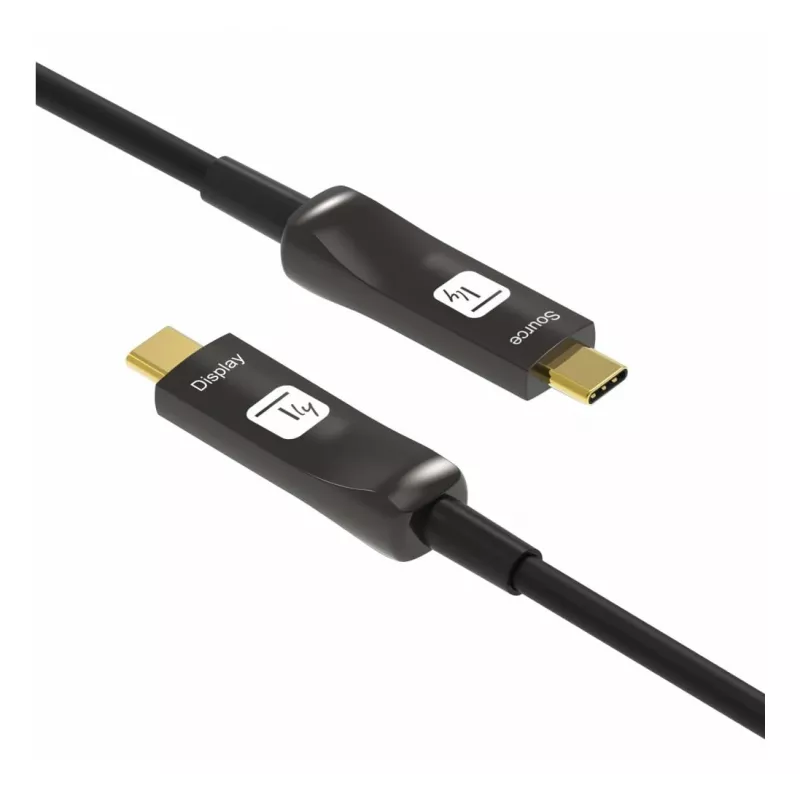 Techly ICOC-U3C-HY-020 Καλώδιο USB 20 m USB-C μαύρο