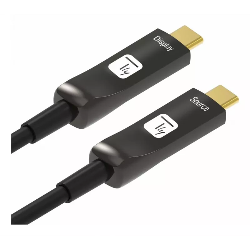 Techly ICOC-U3C-HY-020 Καλώδιο USB 20 m USB-C μαύρο