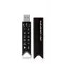 Κρυπτογραφημένη μνήμη USB iStorage datAshur PRO2 IS-FL-DP2-256-4, 4 GB, USB 3.2 Gen 1 Type-A, κρυπτογράφηση υλικού AES-XTS 256 bit, ανάγνωση 130,3 MB/s, εγγραφή 116,5 MB/s, μαύρη