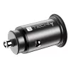Techly μίνι φορτιστής αυτοκινήτου USB-A και USB-C Quick Charge 3.0 38W σε μαύρο μέταλλο