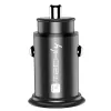 Techly μίνι φορτιστής αυτοκινήτου USB-A και USB-C Quick Charge 3.0 38W σε μαύρο μέταλλο