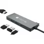 Techly IUSB32C-HUB4HPD σταθμός σύνδεσης φορητού υπολογιστή/πολλαπλασιαστής θυρών ενσύρματος USB 3.2 Gen 2 (3.1 Gen 2) Type-C γκρι