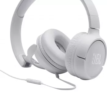 JBL Tune 500 ΛΕΥΚΟ, Ενσύρματα, 20 - 20000 Hz, Μουσική, 148 g, Ακουστικά, Λευκό