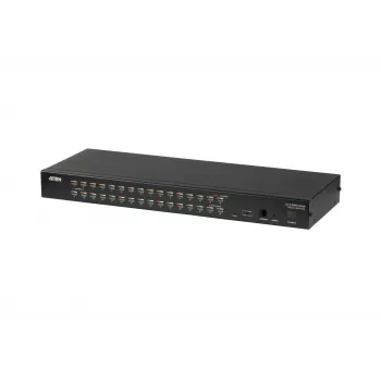 ATEN Διακόπτης KVM 32-Port Cat 5e/6, 1920 x 1200 Pixel, Ethernet LAN, Full HD, τοποθέτηση σε rack, 4,8 W, 1HE