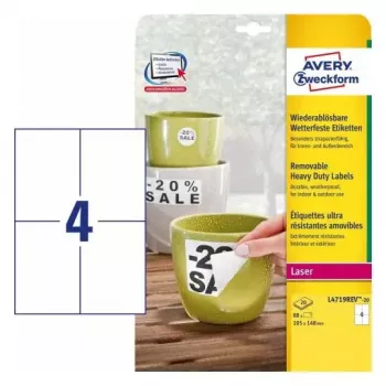 Αυτοκόλλητη ετικέτα για εκτυπωτή Avery L4719REV-20