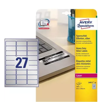 Αυτοκόλλητες ετικέτες Avery L6011-20, στρογγυλεμένο ορθογώνιο
