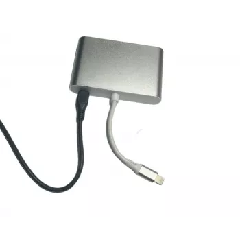 Microconnect LIGHT-HUB4 hub διασύνδεσης Lightning 480 Mbit/s ασημί