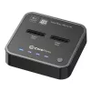 CoreParts MS-CLONER-SATA σταθμός βάσης αποθήκευσης USB 3.2 Gen 2 (3.1 Gen 2) Type-C μαύρο