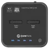 CoreParts MS-CLONER-SATA σταθμός βάσης αποθήκευσης USB 3.2 Gen 2 (3.1 Gen 2) Type-C μαύρο