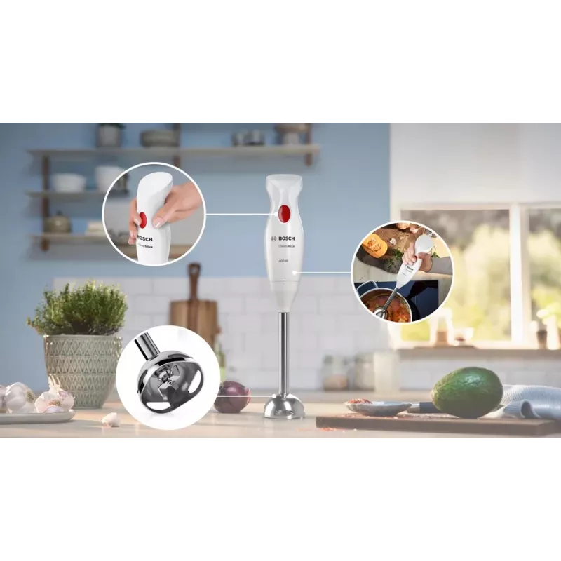 Ραβδομπλέντερ Bosch MSM24500 400 W κόκκινο, λευκό