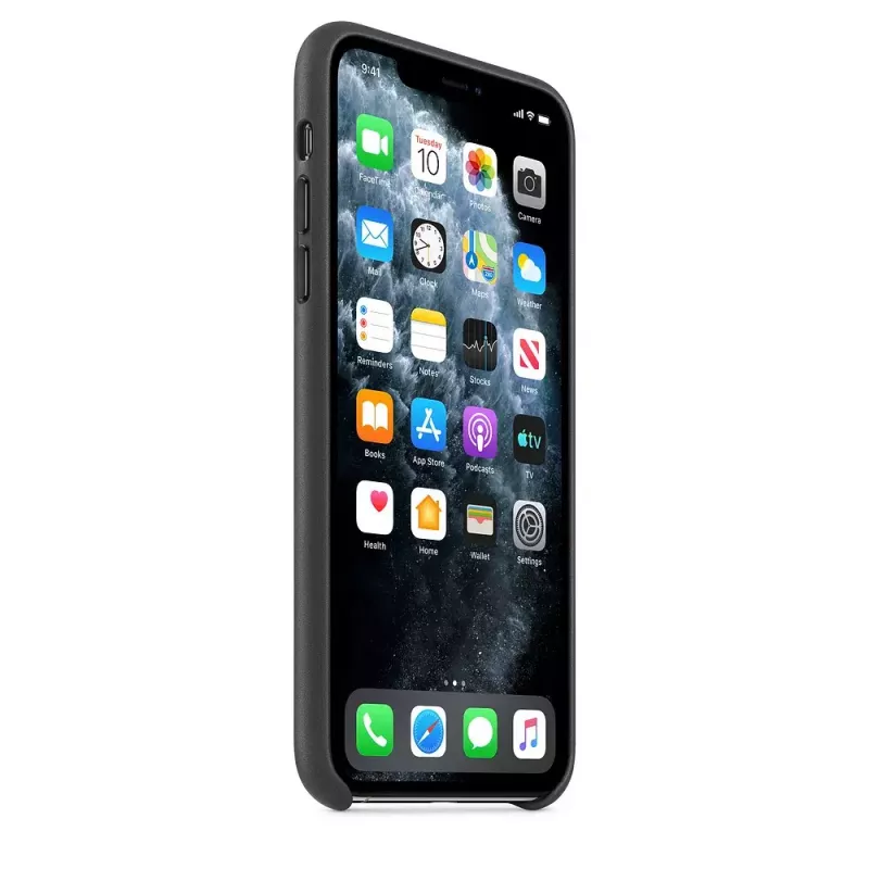 Θήκη Apple iPhone 11 Pro Max δερμάτινη μαύρο