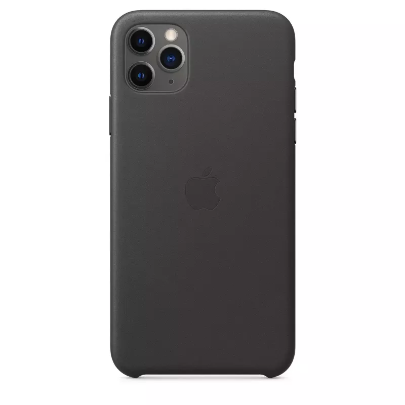 Θήκη Apple iPhone 11 Pro Max δερμάτινη μαύρο