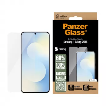 PanzerGlass ® Μεμβράνη προστασίας οθόνης Samsung Galaxy S25 FE 5G | Ultra-Wide Fit με EasyAligner