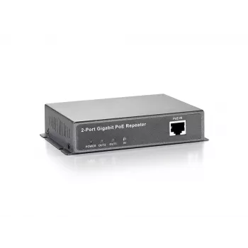 LevelOne Gigabit PoE Repeater, με δυνατότητα διασύνδεσης σε σειρά, 2 έξοδοι PoE, επαναλήπτης δικτύου, 100 m, 1000 Mbit/s, πλήρους διπλής κατεύθυνσης, μισής διπλής κατεύθυνσης, 10/100/1000Base-T(X), IEEE 802.3x