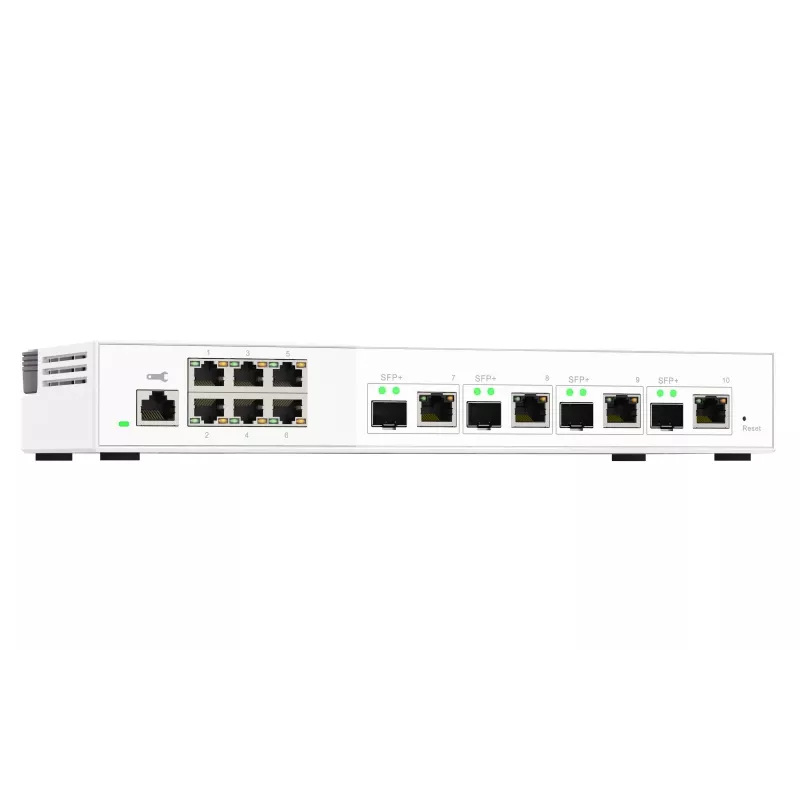 Διακόπτης δικτύου QNAP QSW-M2106-4C managed L2 2,5G Ethernet (100/1000/2500) λευκό