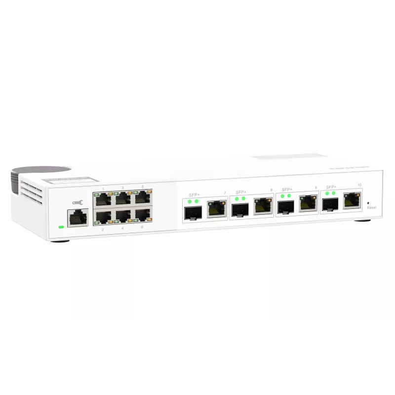 Διακόπτης δικτύου QNAP QSW-M2106-4C managed L2 2,5G Ethernet (100/1000/2500) λευκό