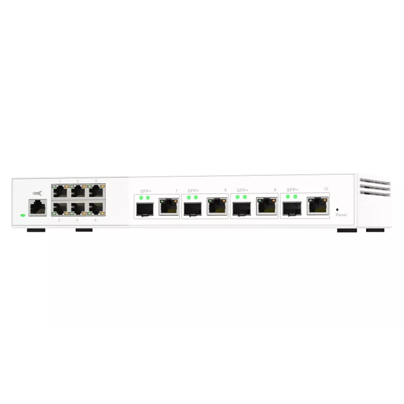 Διακόπτης δικτύου QNAP QSW-M2106-4C managed L2 2,5G Ethernet (100/1000/2500) λευκό