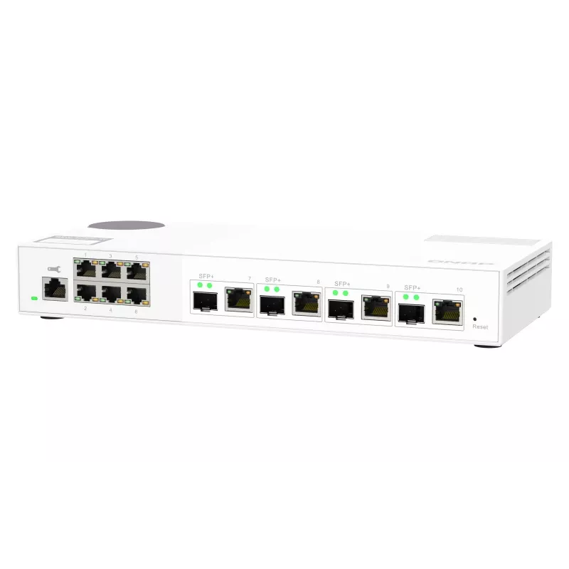 Διακόπτης δικτύου QNAP QSW-M2106-4C managed L2 2,5G Ethernet (100/1000/2500) λευκό