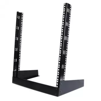 StarTech.com Βάση διακομιστή 2-Post 12U Desktop, μικρή ανοιχτή βάση υπολογιστή 19 ιντσών, συμπαγής βάση δικτύου για εξοπλισμό AV/στούντιο/δεδομένων/IT – αυτόνομη βάση δύο στύλων για οικιακές/επαγγελματικές εφαρμογές