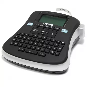 DYMO LabelManager ® ™ 210D - AZERTY, D1, θερμομεταφοράς, 180 x 180 DPI, 12 mm/s, μαύρο, ασημί