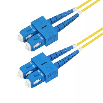 StarTech.com Καλώδιο οπτικής ίνας SC σε SC (UPC) OS2 Singlemode Duplex 2m (6,6ft), 9/125µm, 40G/100G Zipcord, ανθεκτικό σε κάμψη, χαμηλή εξασθένηση - Καλώδιο patch οπτικής ίνας LSZH