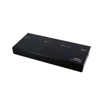 StarTech.com Διαχωριστής βίντεο DVI 2 θυρών με ήχο – DVI, 2x DVI, 1920 x 1200 pixel, Μαύρο, Αλουμίνιο, 10 m
