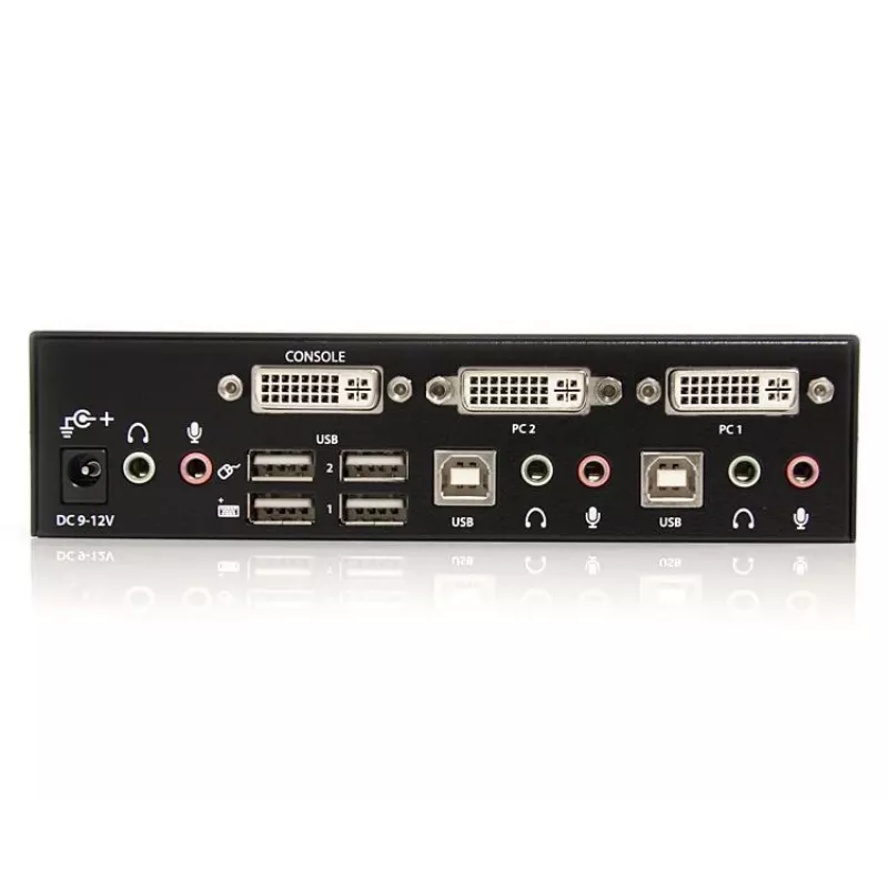 StarTech.com διακόπτης KVM DVI USB 2 θυρών με ήχο και hub USB 2.0