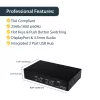 StarTech.com διακόπτης KVM USB DisplayPort 4 θυρών με ήχο, 3840 x 2400 pixel, μαύρο