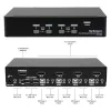StarTech.com διακόπτης KVM USB DisplayPort 4 θυρών με ήχο, 3840 x 2400 pixel, μαύρο