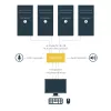 StarTech.com διακόπτης KVM USB DisplayPort 4 θυρών με ήχο, 3840 x 2400 pixel, μαύρο