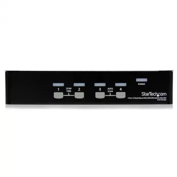 StarTech.com 4-Port 1HE Rackmount USB KVM Switch με OSD, 1920 x 1440 Pixel, Rack-Montage, 5,4 W, 1HE, μαύρο