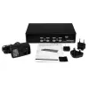 StarTech.com 4-Port 1HE Rackmount USB KVM Switch με OSD, 1920 x 1440 Pixel, Rack-Montage, 5,4 W, 1HE, μαύρο