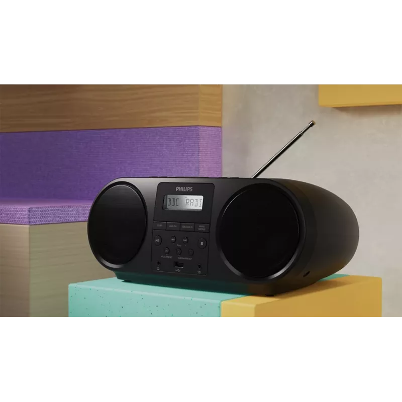 Philips TAZ6000/10 CD-Player μαύρο φορητό CD-Player