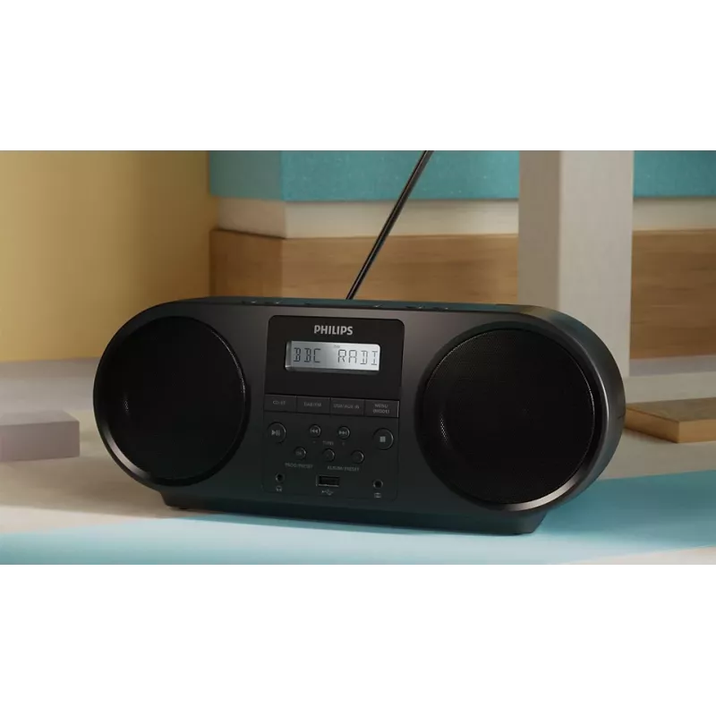 Philips TAZ6000/10 CD-Player μαύρο φορητό CD-Player