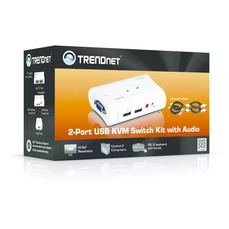 Διακόπτης KVM Trendnet TK-209K